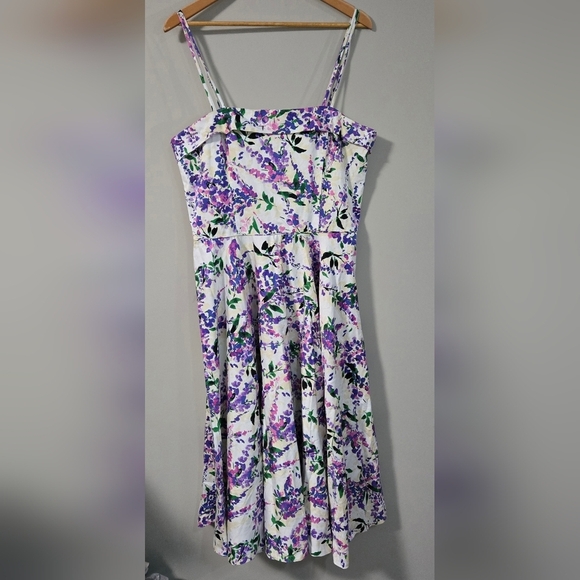 Maggy London Julia Berolzheimer Floral Print Women's Dress With Pockets No Tag - Picture 3 of 13